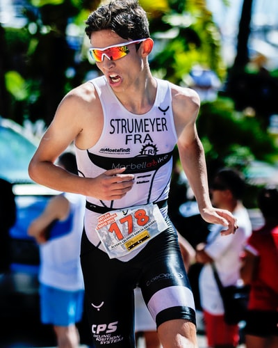 triathlete in transition