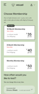 Vessel subscription costs