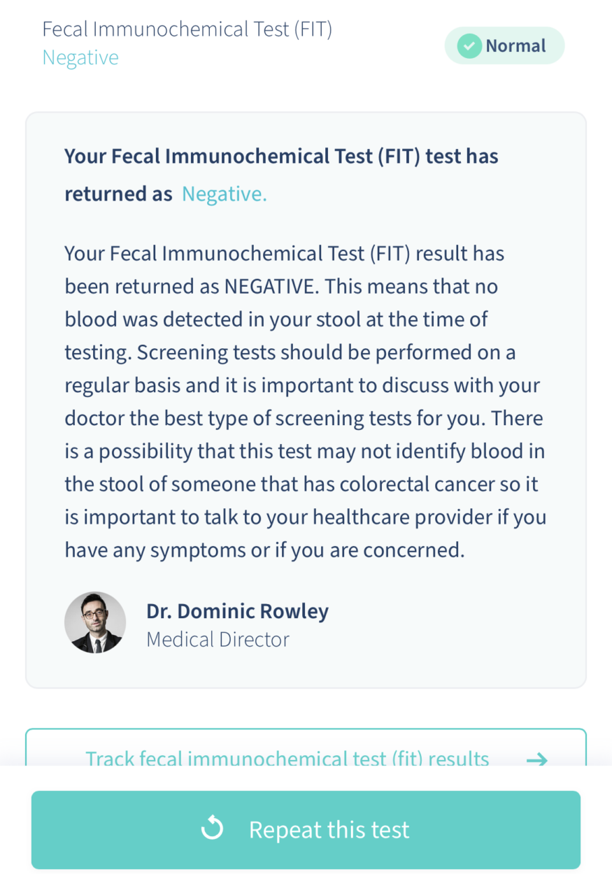 letsgetchecked colon screening results