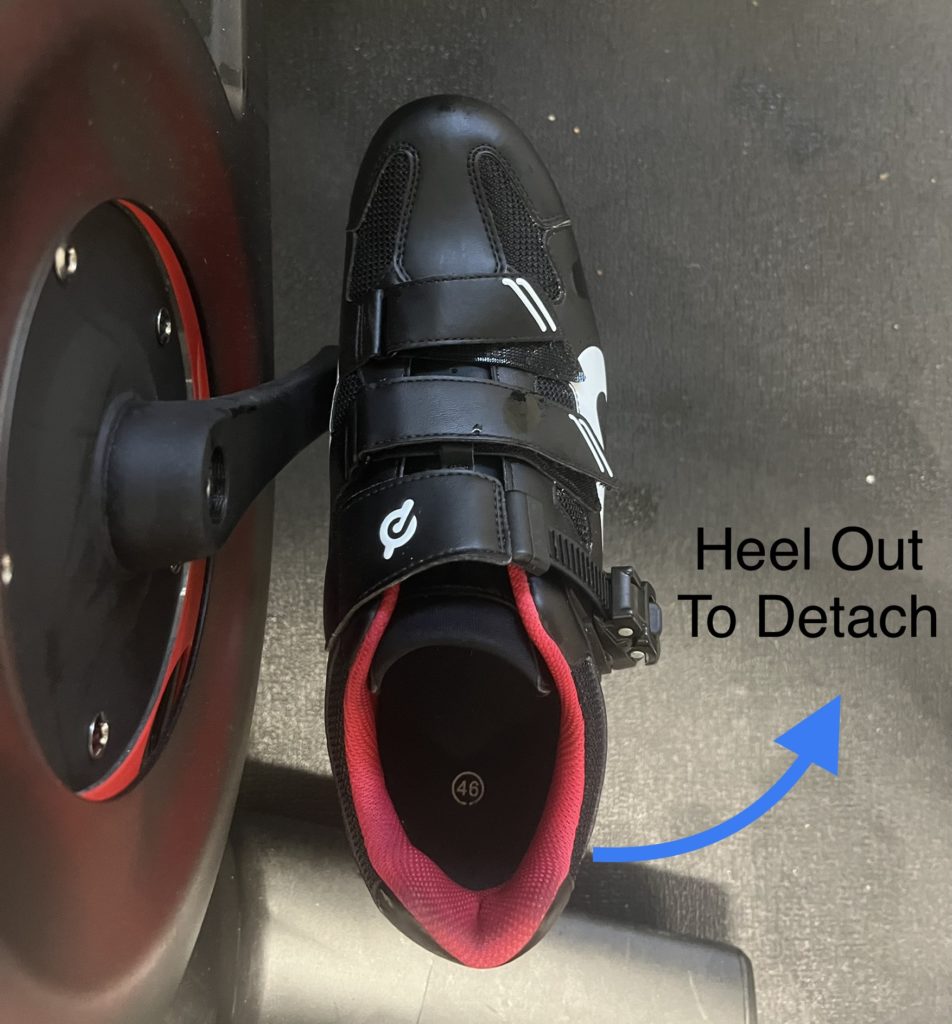 Take off peloton shoes