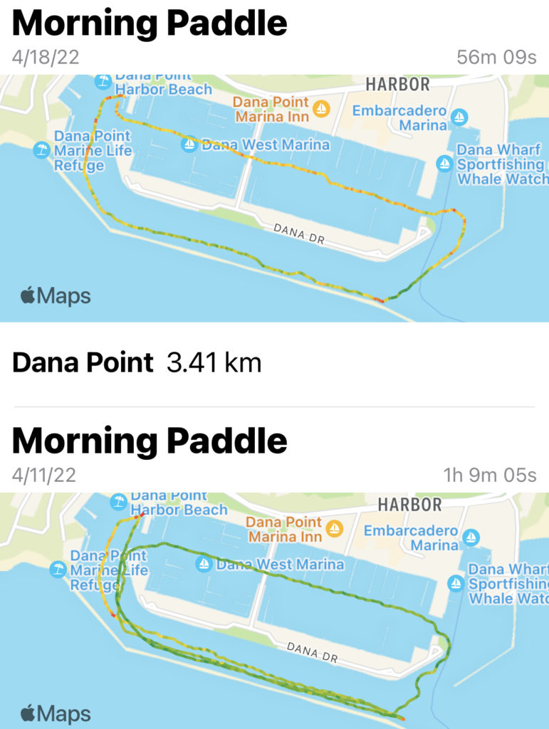Paddle logger trackers workout 