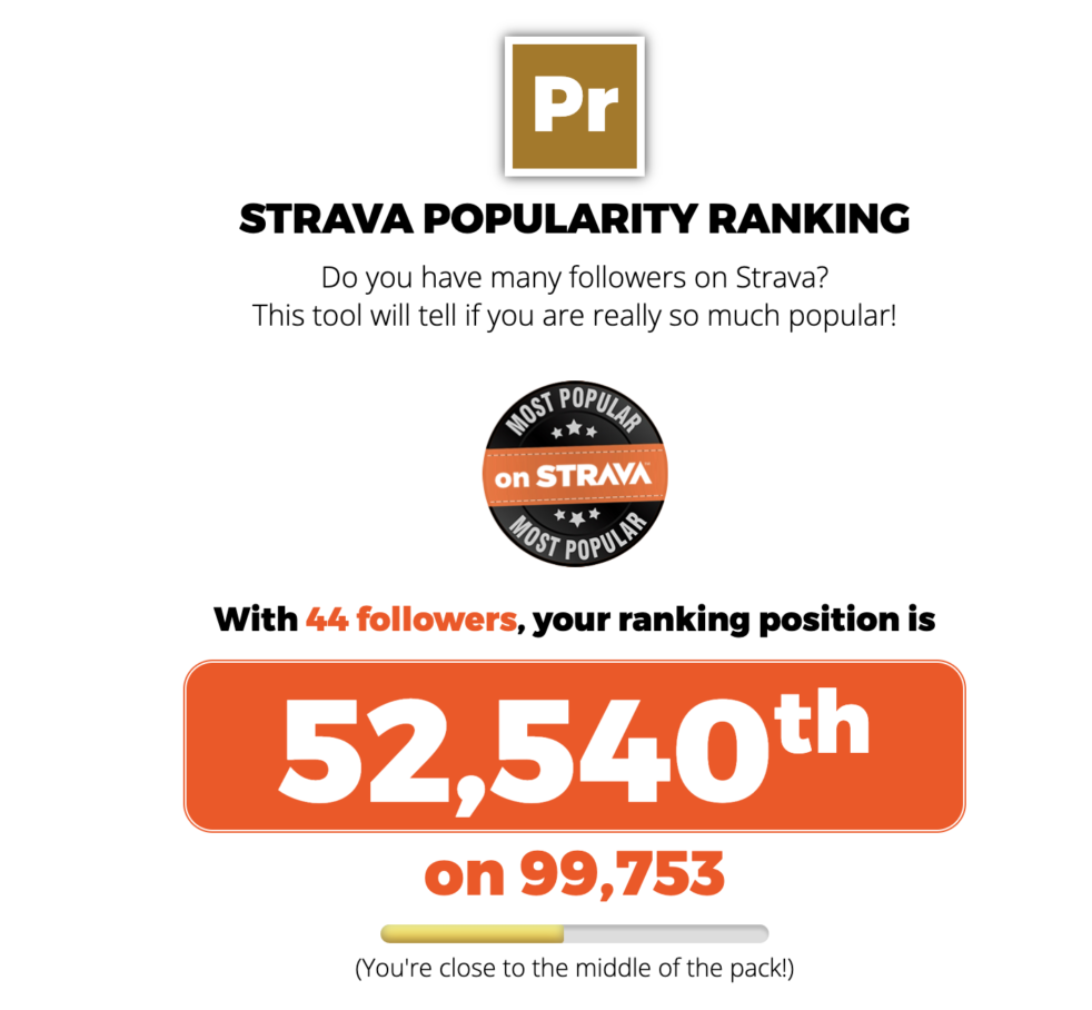 strava global rankings for followers by Toolbox