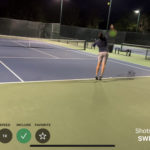 swingvision serving practice session screen capture