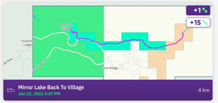 squadrats map of yosemite valley