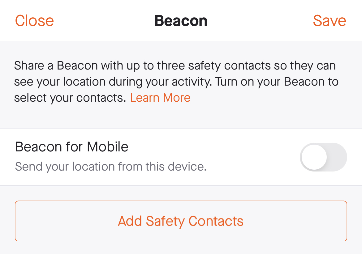strava beacon race tracking