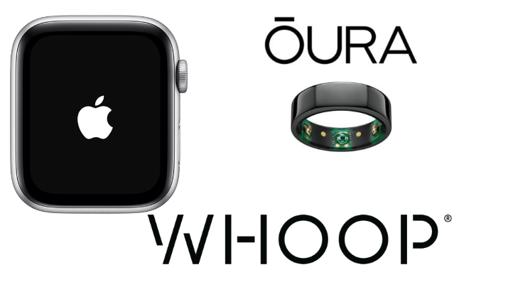 apple watch oura and whoop logos
