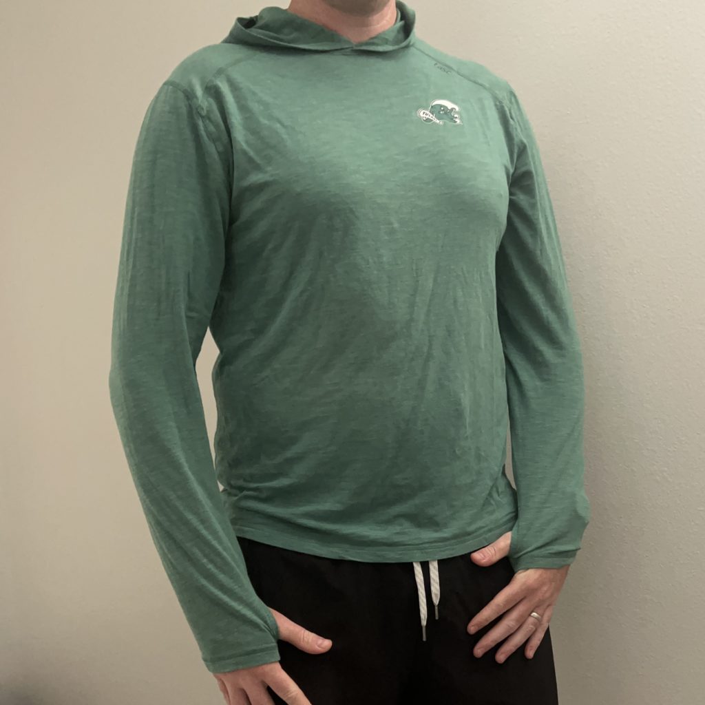 tasc carrolton hoodie review in green