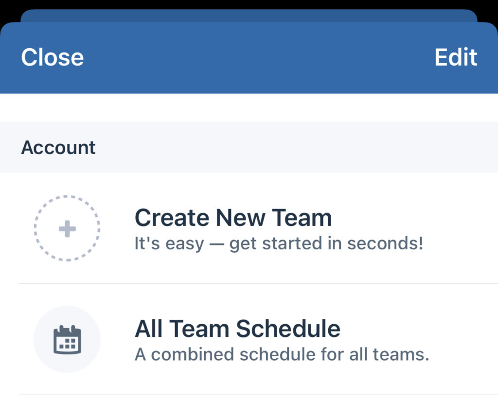 Creat a calendar for multiple teams in team snap