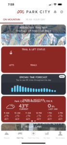 Park city skiing app