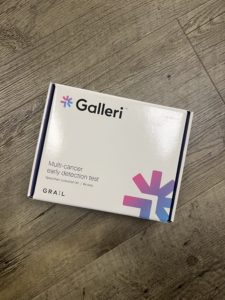 Galleri test kit box for grail test