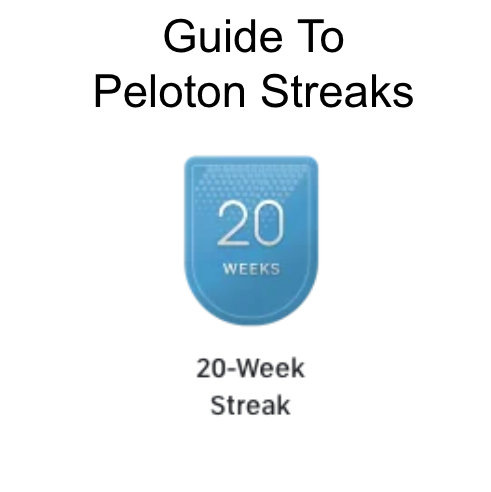 Guide to peloton streak label and badge for 20 weeks streak