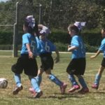kids playing 6u and 5u soccer