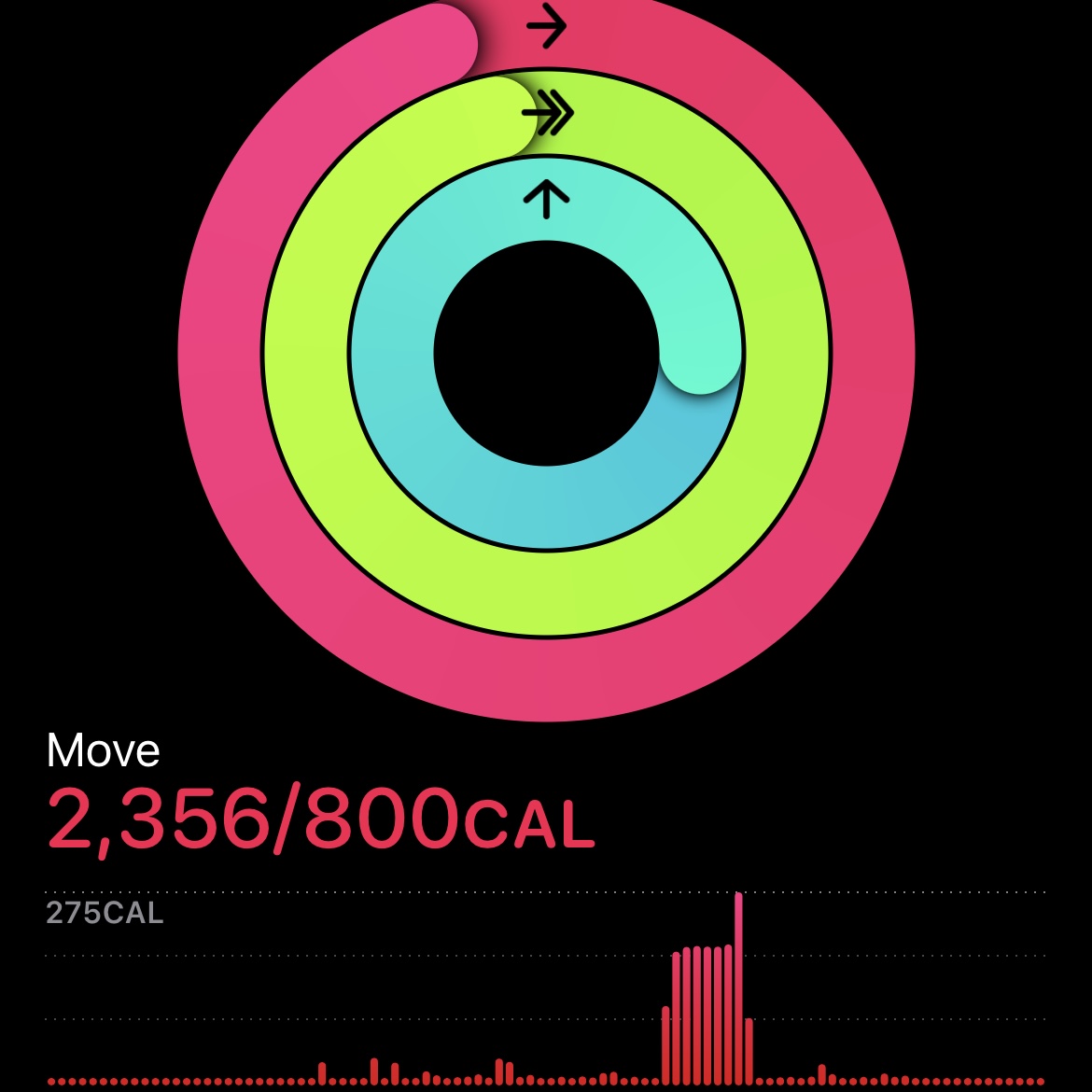 apple watch move goal achieved