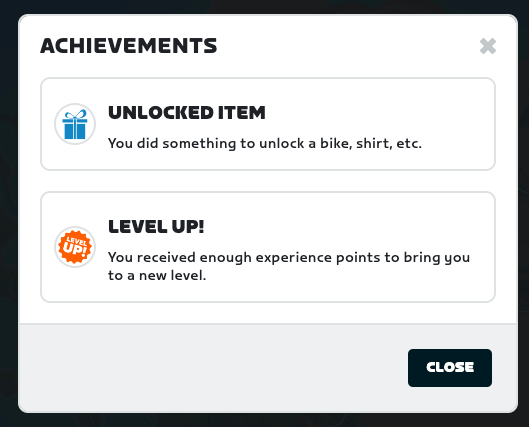 zwift level up items by level