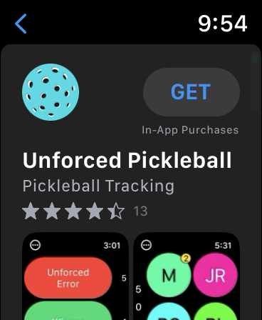 apple watch pickle ball app in app store