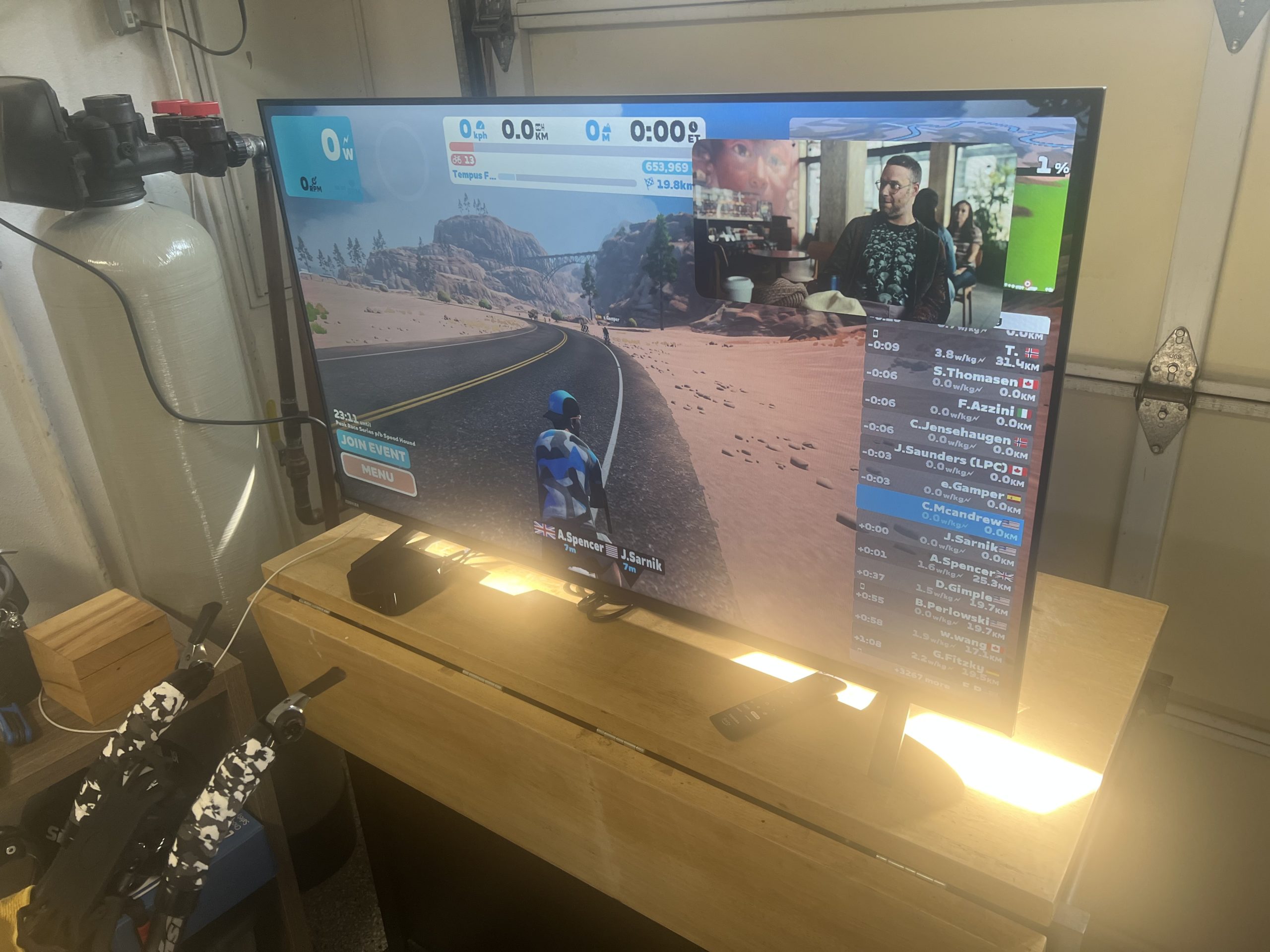 zwift running picture in picture