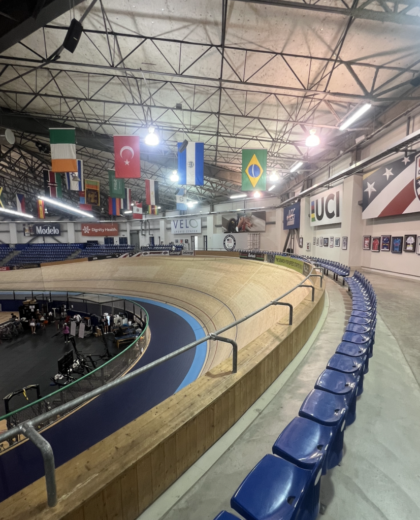 45 degree velodrome steepness